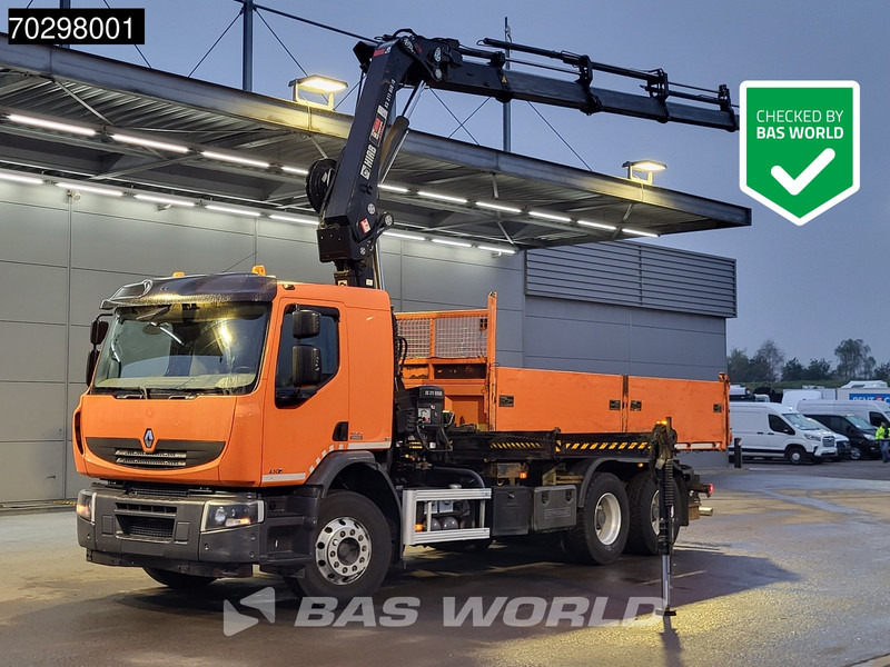 Renault Premium 430 Lander 6X4 HIAB 211 EP-4 Crane Tipper Big-Axle Automatic Euro 5 - Istovarivač, Kamion sa dizalicom: slika 1 Renault Premium 430 Lander 6X4 HIAB 211 EP-4 Crane Tipper Big-Axle Automatic Euro 5 - Istovarivač, Kamion sa dizalicom: slika 1