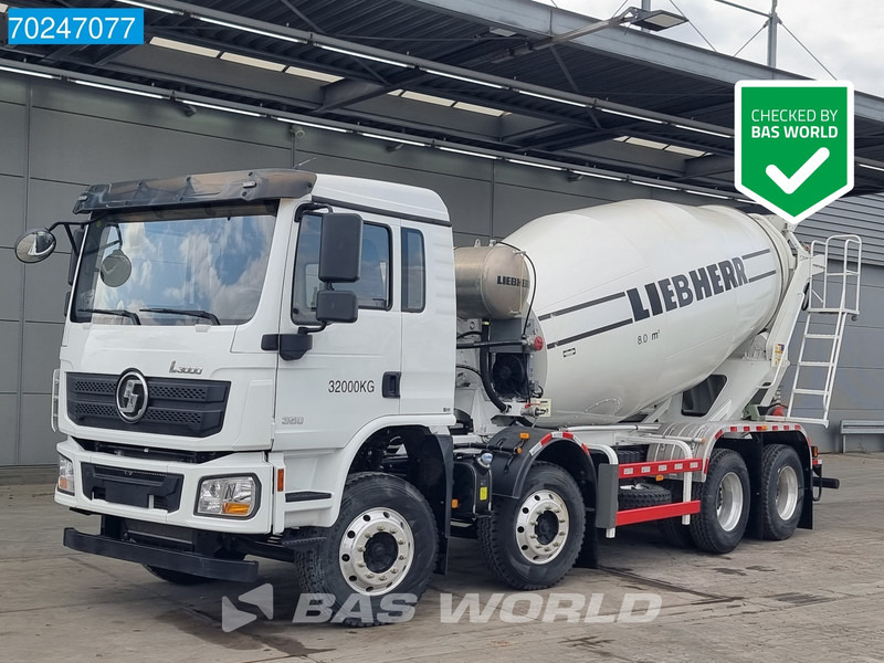 SHACMAN L3000 8X4 NEW 8m3 Liebherr Mixer Big Axle Steel suspension - Mikser za beton: slika 1 SHACMAN L3000 8X4 NEW 8m3 Liebherr Mixer Big Axle Steel suspension - Mikser za beton: slika 1