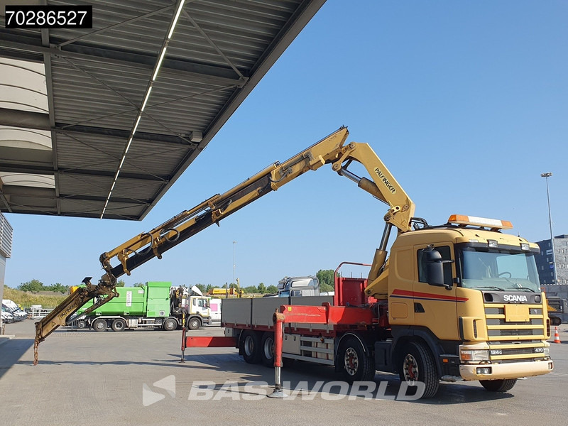 Scania 124G 470 8X4 Palfinger PK45000 C4 Crane Kran Fly-Jib Manual Steering Axle Euro 3 - Kamion sa tovarnim sandukom, Kamion sa dizalicom: slika 3 Scania 124G 470 8X4 Palfinger PK45000 C4 Crane Kran Fly-Jib Manual Steering Axle Euro 3 - Kamion sa tovarnim sandukom, Kamion sa dizalicom: slika 3