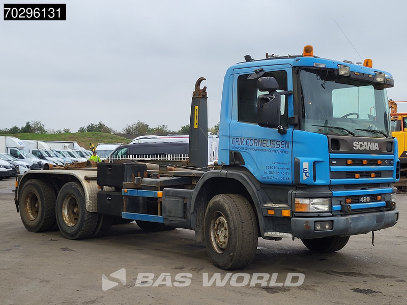 Scania 420 6X4 20tons Marrel THM 20000 Manual Retarder Steelsuspension Euro 3 - Kamion sa hidrauličnom kukom: slika 3 Scania 420 6X4 20tons Marrel THM 20000 Manual Retarder Steelsuspension Euro 3 - Kamion sa hidrauličnom kukom: slika 3
