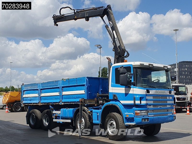 Scania G420 8X4 15m3 tipper Hiab 144 Crane Steelsuspension Manual Big-Axle Euro 3 - Istovarivač, Kamion sa dizalicom: slika 3 Scania G420 8X4 15m3 tipper Hiab 144 Crane Steelsuspension Manual Big-Axle Euro 3 - Istovarivač, Kamion sa dizalicom: slika 3
