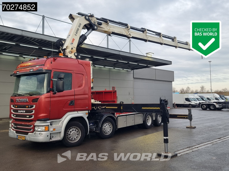 Scania G450 8X2 NL-Truck Hiab X-HIPRO 1058EP-6 Kran Front stab Retarder Euro 6 - Kamion sa tovarnim sandukom, Kamion sa dizalicom: slika 1 Scania G450 8X2 NL-Truck Hiab X-HIPRO 1058EP-6 Kran Front stab Retarder Euro 6 - Kamion sa tovarnim sandukom, Kamion sa dizalicom: slika 1