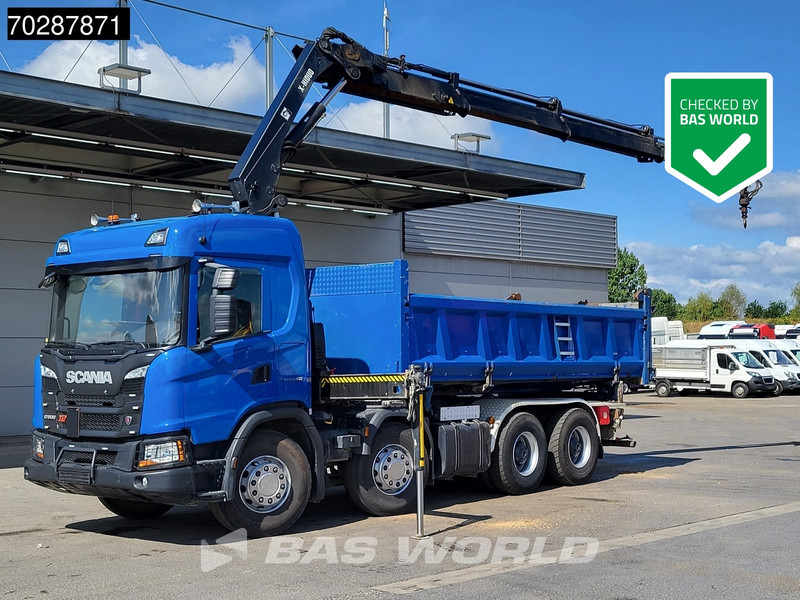 Scania G500 8X4 Hiab X-HIDUO 228 E-3 Crane Retarder Big-Axle Josset Menguy Tipper 14m3 Euro 6 - Istovarivač, Kamion sa dizalicom: slika 1 Scania G500 8X4 Hiab X-HIDUO 228 E-3 Crane Retarder Big-Axle Josset Menguy Tipper 14m3 Euro 6 - Istovarivač, Kamion sa dizalicom: slika 1