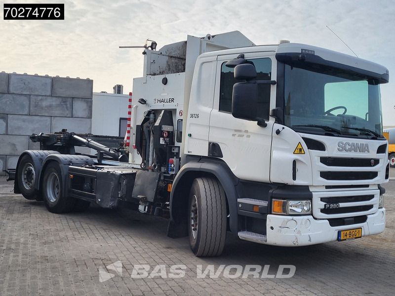 Scania P280 6X2 NL-Truck Allison Retarder Lift+Lenkachse Haller SeitenLader - Kamion sa hidrauličnom kukom: slika 3 Scania P280 6X2 NL-Truck Allison Retarder Lift+Lenkachse Haller SeitenLader - Kamion sa hidrauličnom kukom: slika 3