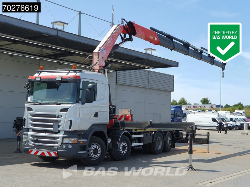 Scania R480 8X2 FASSI F660AXP.25 Manual Retarder Lift+Lenkachse Euro 5 - Kamion sa tovarnim sandukom, Kamion sa dizalicom: slika 1 Scania R480 8X2 FASSI F660AXP.25 Manual Retarder Lift+Lenkachse Euro 5 - Kamion sa tovarnim sandukom, Kamion sa dizalicom: slika 1