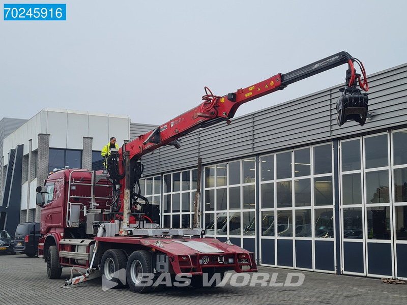 Scania R580 6X4 Jonsered J28505 83 Crane Kran Steel-suspension Retarder - Šticar, Kamion sa dizalicom: slika 2 Scania R580 6X4 Jonsered J28505 83 Crane Kran Steel-suspension Retarder - Šticar, Kamion sa dizalicom: slika 2