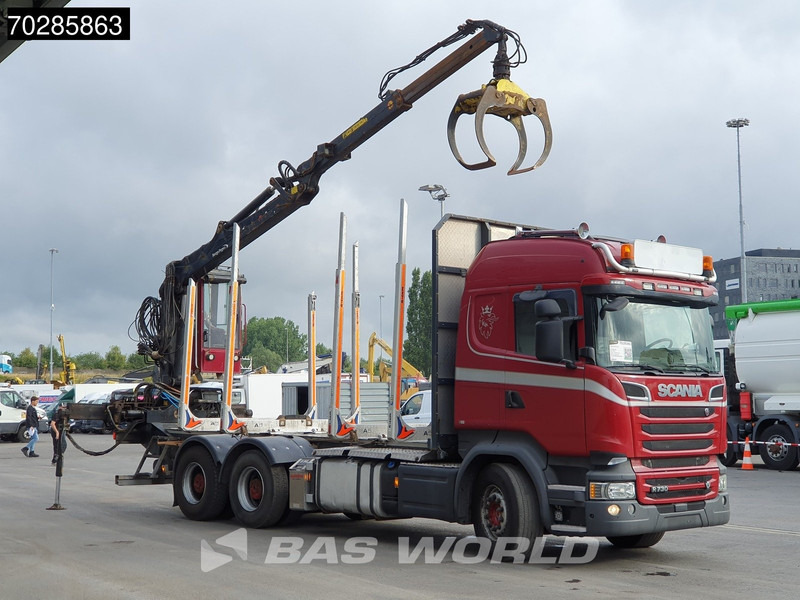 Scania R730 R 6X4 HIAB F108S 79 Crane Retarder Xenon BigAxle Loglift Automatic ACC Euro 6 - Šticar, Kamion sa dizalicom: slika 3 Scania R730 R 6X4 HIAB F108S 79 Crane Retarder Xenon BigAxle Loglift Automatic ACC Euro 6 - Šticar, Kamion sa dizalicom: slika 3
