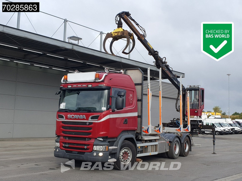 Scania R730 R 6X4 HIAB F108S 79 Crane Retarder Xenon BigAxle Loglift Automatic ACC Euro 6 - Šticar, Kamion sa dizalicom: slika 1 Scania R730 R 6X4 HIAB F108S 79 Crane Retarder Xenon BigAxle Loglift Automatic ACC Euro 6 - Šticar, Kamion sa dizalicom: slika 1
