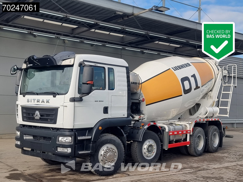 Sitrak G5 350 8X4 NEW! 8m3 Liebherr Mixer Big-Axle Steel Suspension - Mikser za beton: slika 1 Sitrak G5 350 8X4 NEW! 8m3 Liebherr Mixer Big-Axle Steel Suspension - Mikser za beton: slika 1