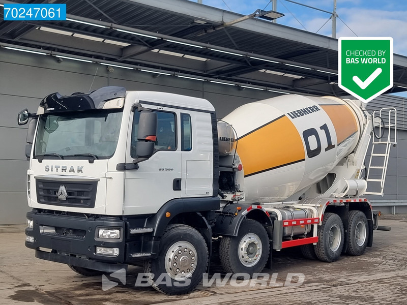 Sitrak G5 350 8X4 NEW! 8m3 Liebherr Mixer Big-Axle Steel Suspension - Mikser za beton: slika 1 Sitrak G5 350 8X4 NEW! 8m3 Liebherr Mixer Big-Axle Steel Suspension - Mikser za beton: slika 1