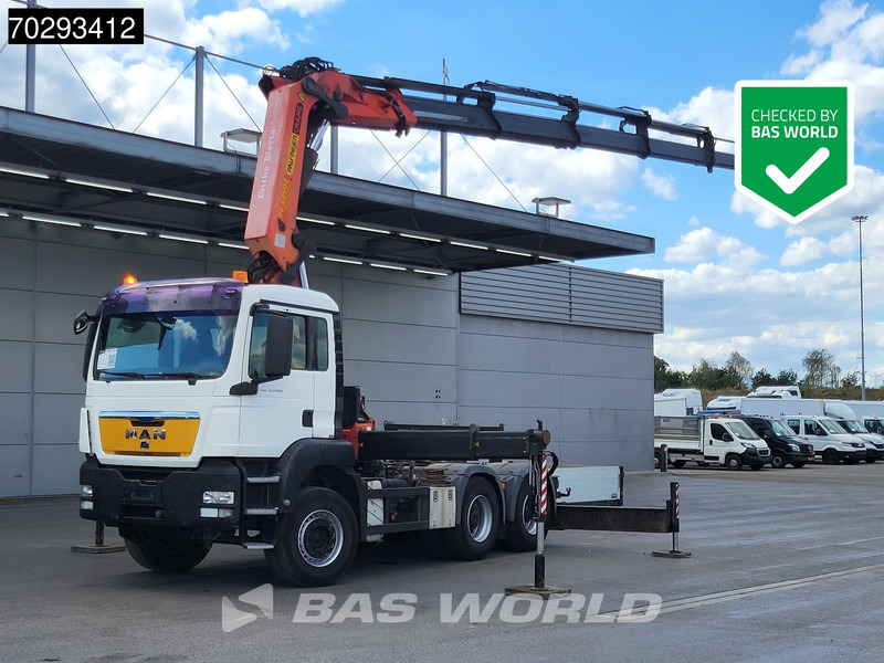 MAN TGS 33.480 6X4 Tractorhead with Palfinger PK42505 Crane Kran Retarder Big-Axle Manual Euro 5 - Tegljač: slika 1 MAN TGS 33.480 6X4 Tractorhead with Palfinger PK42505 Crane Kran Retarder Big-Axle Manual Euro 5 - Tegljač: slika 1