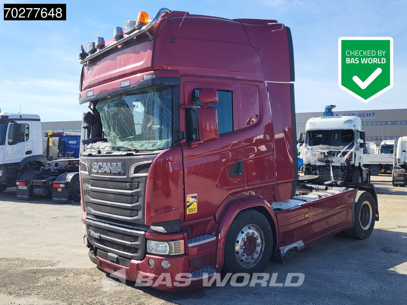 Scania R520 4X2 DAMAGED! Retarder Full-Air Standklima ACC Hydrauliek Euro 6 - Tegljač: slika 1 Scania R520 4X2 DAMAGED! Retarder Full-Air Standklima ACC Hydrauliek Euro 6 - Tegljač: slika 1
