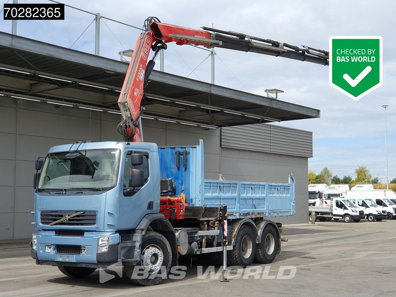 Volvo FE 280 904 6X4 Fassi F215/235AXP26 Crane 10m3 tipper Big-Axle Manual Euro 4 - Istovarivač, Kamion sa dizalicom: slika 1 Volvo FE 280 904 6X4 Fassi F215/235AXP26 Crane 10m3 tipper Big-Axle Manual Euro 4 - Istovarivač, Kamion sa dizalicom: slika 1