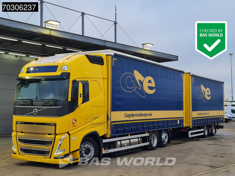 Volvo FH 460 6X2 Curtainsider Combi LNG Engine Sliding roof I-Park cool VEB+ - Kamion sa ceradom: slika 1 Volvo FH 460 6X2 Curtainsider Combi LNG Engine Sliding roof I-Park cool VEB+ - Kamion sa ceradom: slika 1