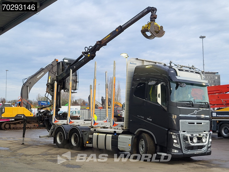 Volvo FH16 750 FH16 6X4 HIAB LOGLIFT F108S 83 Wood crane Retarder VEB+ Big-Axle Euro 6 - Šticar, Kamion sa dizalicom: slika 3 Volvo FH16 750 FH16 6X4 HIAB LOGLIFT F108S 83 Wood crane Retarder VEB+ Big-Axle Euro 6 - Šticar, Kamion sa dizalicom: slika 3