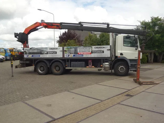 Kamion sa tovarnim sandukom, Kamion sa dizalicom DAF CF 360 6X4 MANUAL GEAR STEELSPRINGS 18,5 TON PALFINKER: slika 19