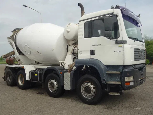 MAN TGA 35.360 8X4 MIXER STEEL SPRINGS BIG AXELS MANUAL FEUL POMP - Mikser za beton: slika 1 MAN TGA 35.360 8X4 MIXER STEEL SPRINGS BIG AXELS MANUAL FEUL POMP - Mikser za beton: slika 1