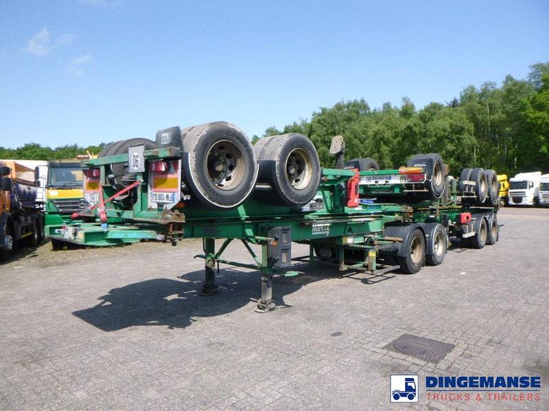 ASCA Stack 4 x container trailer + dolly 20-30-40-45 ft - Poluprikolica za prevoz kontejnera/ Poluprikolica sa promenjivim sandukom: slika 1 ASCA Stack 4 x container trailer + dolly 20-30-40-45 ft - Poluprikolica za prevoz kontejnera/ Poluprikolica sa promenjivim sandukom: slika 1
