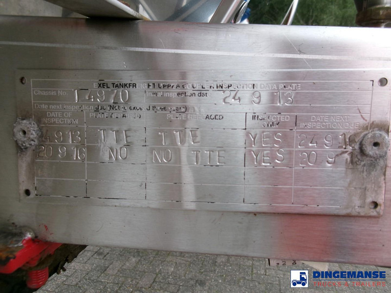 Poluprikolica cisterna Clayton Chemical tank inox 18 m3 / 1 comp: slika 20
