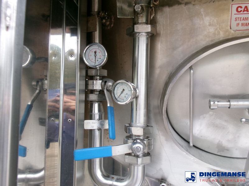 Poluprikolica cisterna Clayton Food (beer) tank inox 30 m3 / 1 comp: slika 10