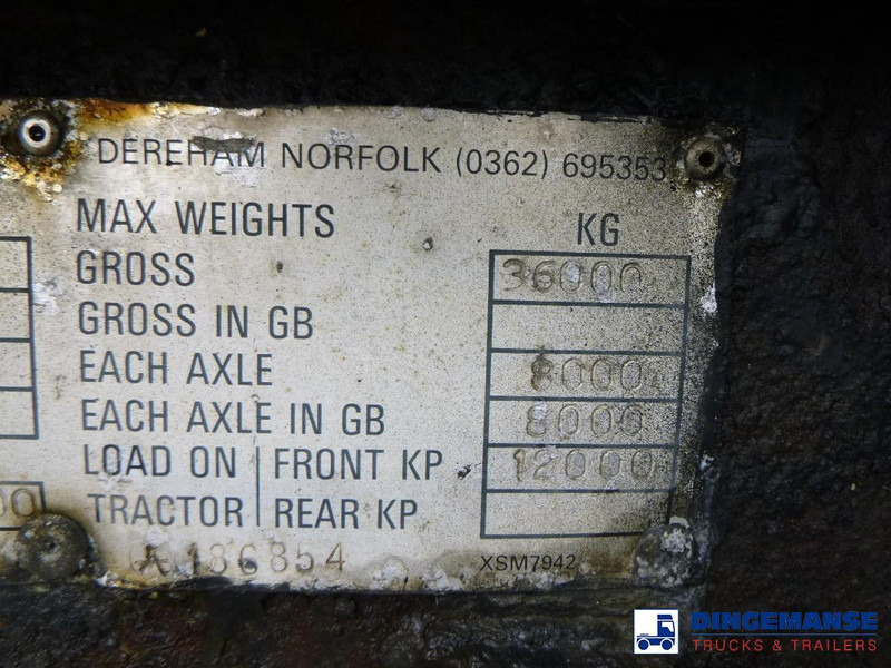 Poluprikolica cisterna Crane Fruehauf Bitumen tank inox 28 m3 / 1 comp: slika 18 Poluprikolica cisterna Crane Fruehauf Bitumen tank inox 28 m3 / 1 comp: slika 18