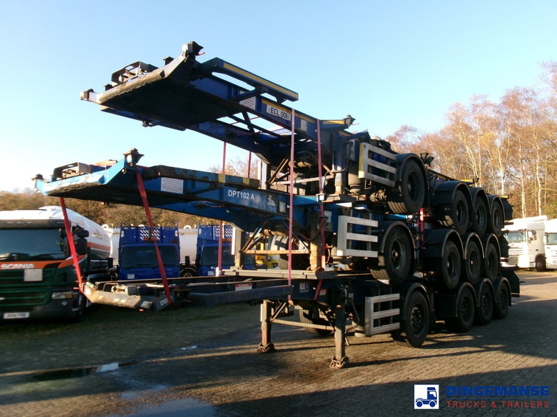 Dennison Stack - 3 x splitter container chassis 20-30-40-45 ft - Poluprikolica za prevoz kontejnera/ Poluprikolica sa promenjivim sandukom: slika 1 Dennison Stack - 3 x splitter container chassis 20-30-40-45 ft - Poluprikolica za prevoz kontejnera/ Poluprikolica sa promenjivim sandukom: slika 1