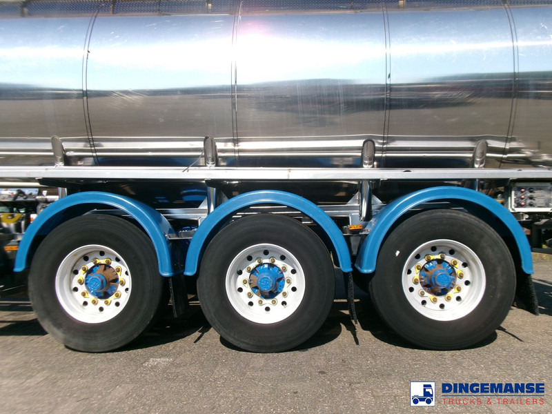 Poluprikolica cisterna Feldbinder Chemical tank (non-ADR) inox 30 m3 / 1 comp + pump: slika 17