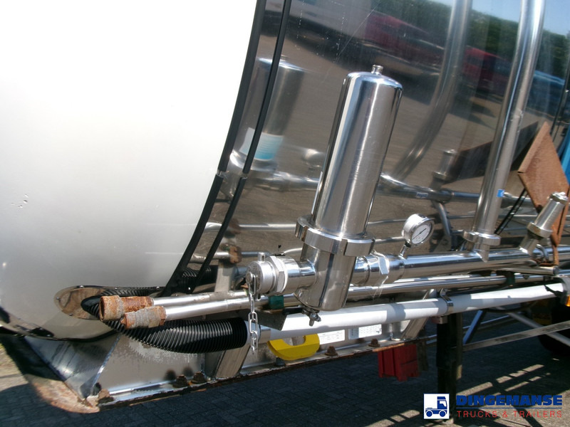 Poluprikolica cisterna Feldbinder Chemical tank (non-ADR) inox 30 m3 / 1 comp + pump: slika 8