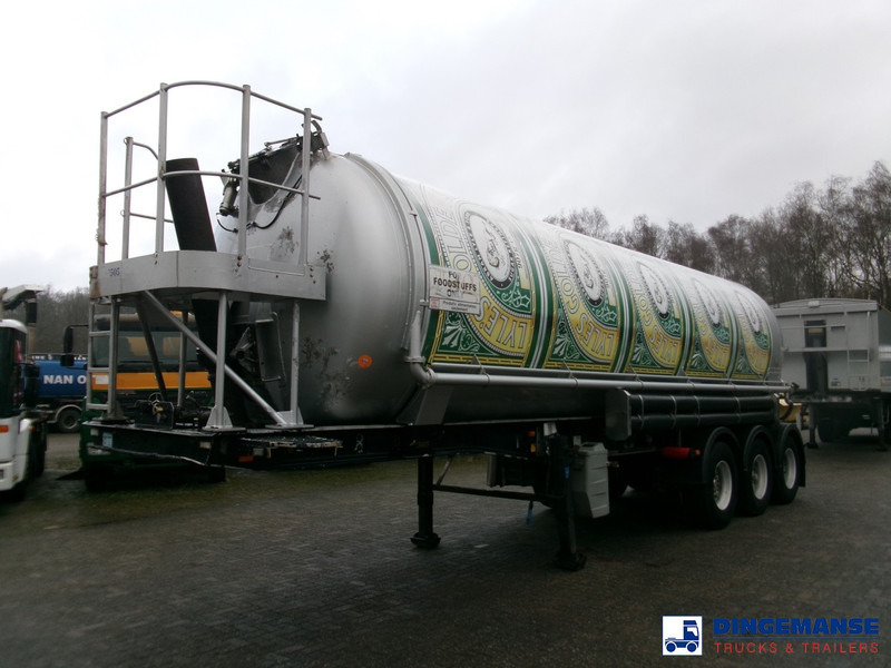 Feldbinder Powder tank alu 38 m3 (tipping) - Dostavno vozilo istovarivač: slika 1 Feldbinder Powder tank alu 38 m3 (tipping) - Dostavno vozilo istovarivač: slika 1