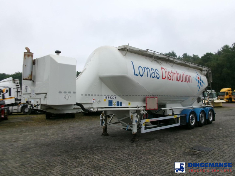 Feldbinder Powder tank alu 40 m3 / 1 comp + compressor - Poluprikolica cisterna: slika 1 Feldbinder Powder tank alu 40 m3 / 1 comp + compressor - Poluprikolica cisterna: slika 1