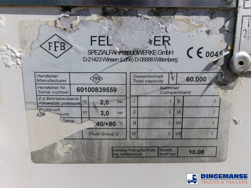 Poluprikolica cisterna Feldbinder Powder tank alu (tipping) 60 m3: slika 19