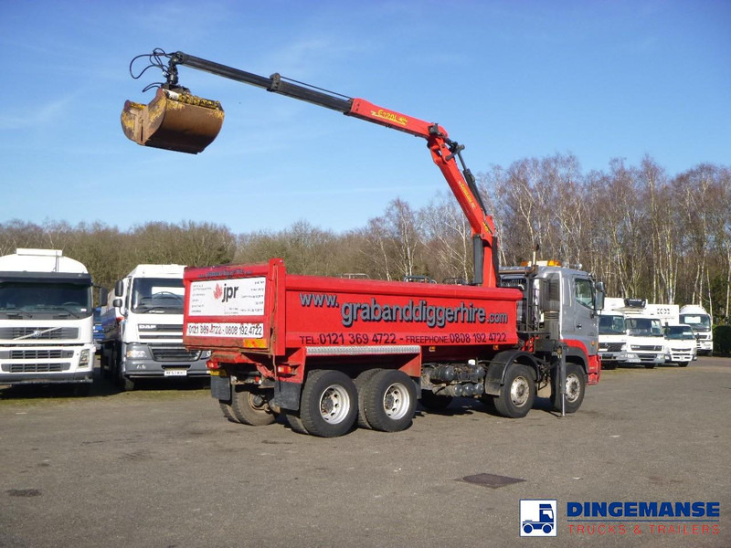 Hino FY1EUKA 8x4 tipper RHD + Palfinger E120L + grapple - Kamion sa dizalicom: slika 3 Hino FY1EUKA 8x4 tipper RHD + Palfinger E120L + grapple - Kamion sa dizalicom: slika 3