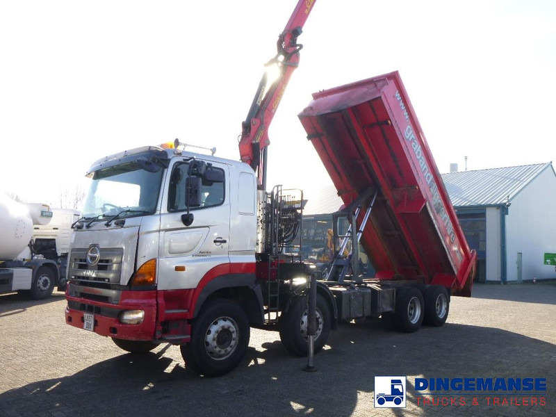 Hino FY1EUKA 8x4 tipper RHD + Palfinger E120L + grapple - Kamion sa dizalicom: slika 1 Hino FY1EUKA 8x4 tipper RHD + Palfinger E120L + grapple - Kamion sa dizalicom: slika 1