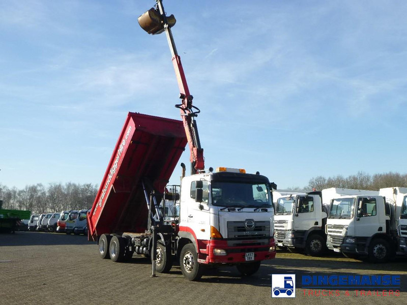 Hino FY1EUKA 8x4 tipper RHD + Palfinger E120L + grapple - Kamion sa dizalicom: slika 2 Hino FY1EUKA 8x4 tipper RHD + Palfinger E120L + grapple - Kamion sa dizalicom: slika 2