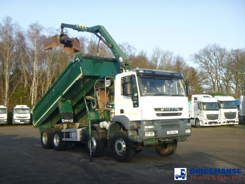 Iveco AD340T36 8x4 RHD tipper + HMF 1244 Z1 - Kamion sa dizalicom: slika 2 Iveco AD340T36 8x4 RHD tipper + HMF 1244 Z1 - Kamion sa dizalicom: slika 2