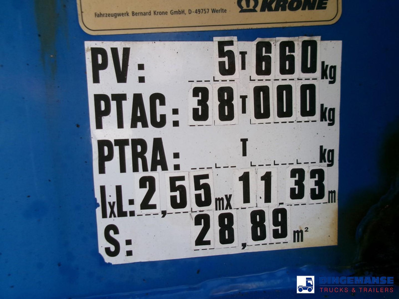 Poluprikolica za prevoz kontejnera/ Poluprikolica sa promenjivim sandukom Krone 3-axle container trailer 20-30-40-45 ft SDC27: slika 18 Poluprikolica za prevoz kontejnera/ Poluprikolica sa promenjivim sandukom Krone 3-axle container trailer 20-30-40-45 ft SDC27: slika 18