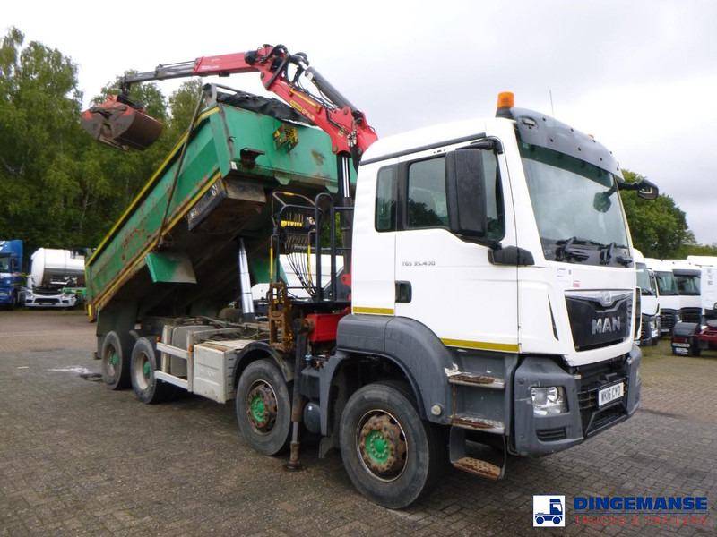 MAN TGS 35.400 8X4 RHD tipper + Palfinger Epsilon M125L - Kamion sa dizalicom: slika 2 MAN TGS 35.400 8X4 RHD tipper + Palfinger Epsilon M125L - Kamion sa dizalicom: slika 2