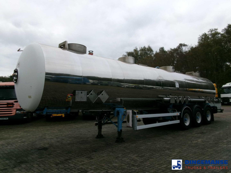 Magyar Chemical tank inox L4BH 33.5 m3 / 3 comp - Poluprikolica cisterna: slika 1 Magyar Chemical tank inox L4BH 33.5 m3 / 3 comp - Poluprikolica cisterna: slika 1