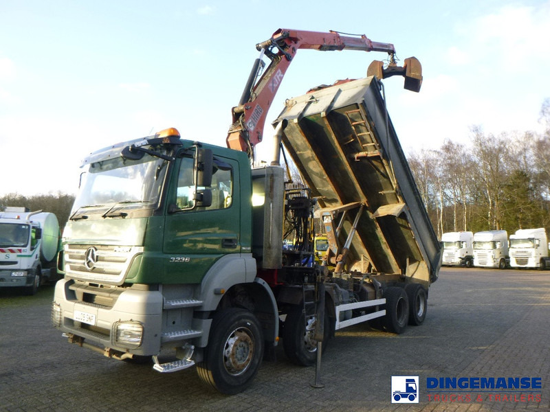 Mercedes-Benz Axor 3236 8x4 RHD tipper + Hiab 1283 DK-2 Duo - Kamion sa dizalicom: slika 1 Mercedes-Benz Axor 3236 8x4 RHD tipper + Hiab 1283 DK-2 Duo - Kamion sa dizalicom: slika 1