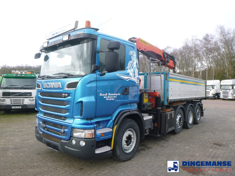 Kamion sa dizalicom Scania R 500 8X2 tipper + Palfinger PK27001 EHD: slika 10