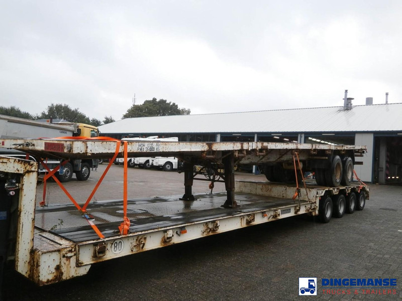 Traylona 2-axle platform trailer 39000KG / Extendable 19M - Niska poluprikolica za prevoz: slika 1 Traylona 2-axle platform trailer 39000KG / Extendable 19M - Niska poluprikolica za prevoz: slika 1