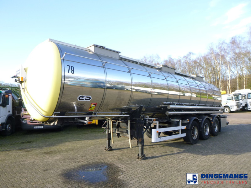 Van Hool Chemical tank inox 30 m3 / 1 comp - Prikolica cisterna: slika 1 Van Hool Chemical tank inox 30 m3 / 1 comp - Prikolica cisterna: slika 1