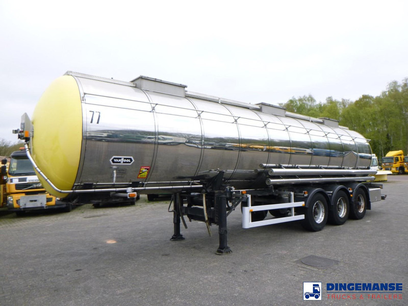 Van Hool Chemical tank inox 30 m3 / 1 comp - Poluprikolica cisterna: slika 1 Van Hool Chemical tank inox 30 m3 / 1 comp - Poluprikolica cisterna: slika 1