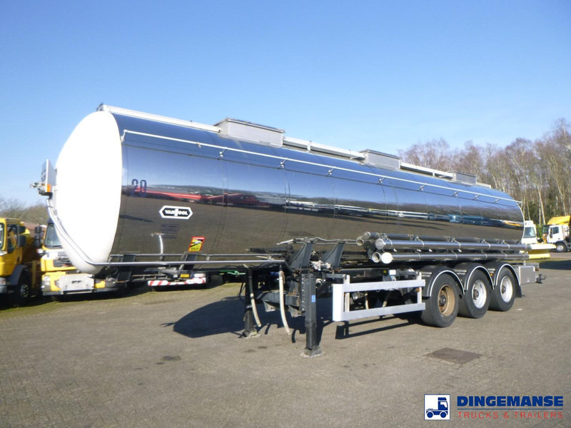 Van Hool Chemical tank inox 30 m3 / 3 comp - Poluprikolica cisterna: slika 1 Van Hool Chemical tank inox 30 m3 / 3 comp - Poluprikolica cisterna: slika 1