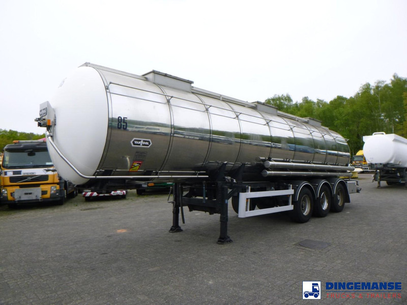 Van Hool Chemical tank inox L4BH 30 m3 / 3 comp - Poluprikolica cisterna: slika 1 Van Hool Chemical tank inox L4BH 30 m3 / 3 comp - Poluprikolica cisterna: slika 1
