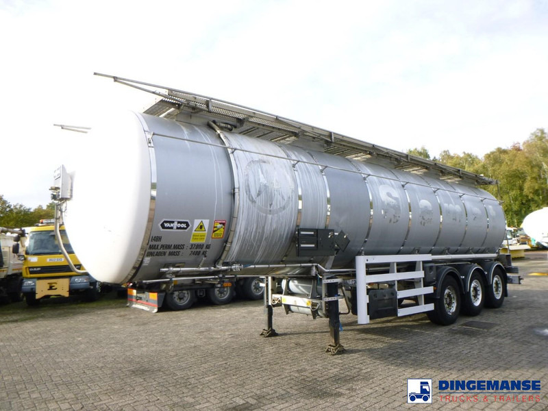 Van Hool Chemical tank inox L4BH 37.5 m3 / 1 comp - Poluprikolica cisterna: slika 1 Van Hool Chemical tank inox L4BH 37.5 m3 / 1 comp - Poluprikolica cisterna: slika 1