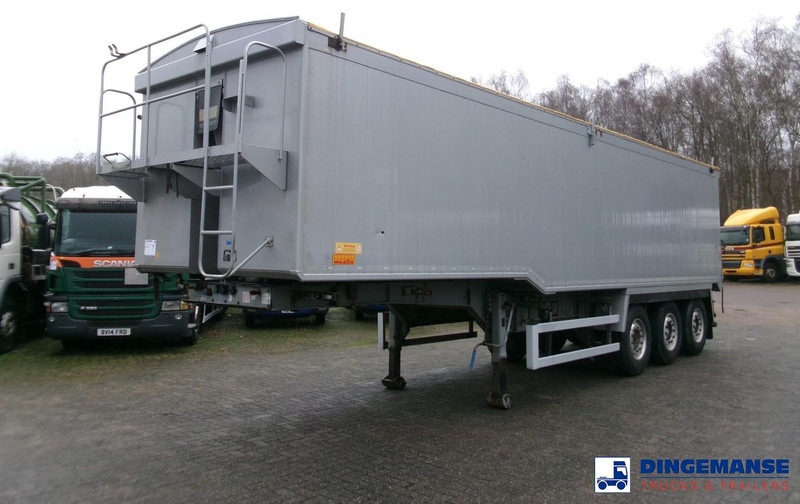 WILCOX Tipper trailer alu 52 m3 + tarpaulin - Poluprikolica istovarivača: slika 1 WILCOX Tipper trailer alu 52 m3 + tarpaulin - Poluprikolica istovarivača: slika 1
