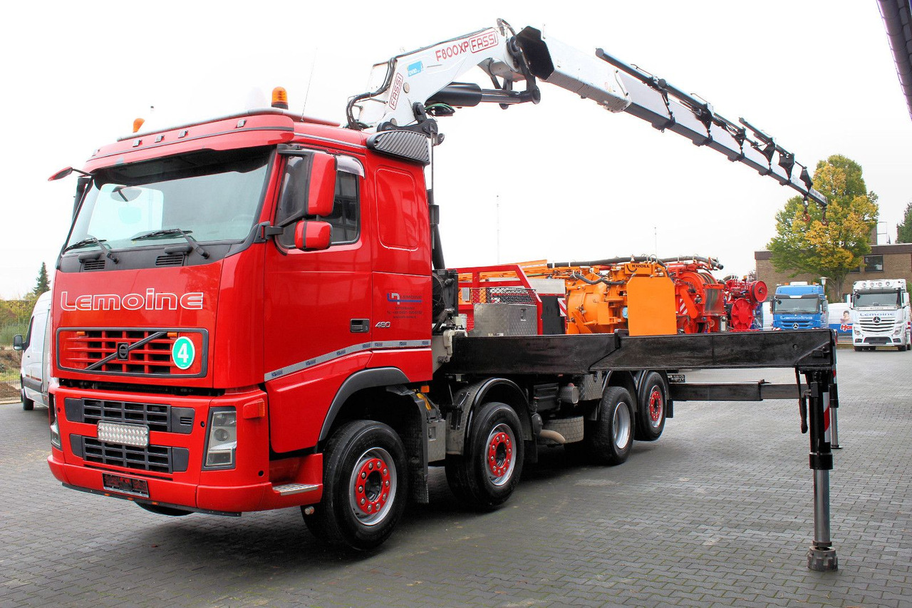 Volvo FM 480 8x2 Pritsche + FASSI F800XP Kran 6x - Kamion sa tovarnim sandukom, Kamion sa dizalicom: slika 3 Volvo FM 480 8x2 Pritsche + FASSI F800XP Kran 6x - Kamion sa tovarnim sandukom, Kamion sa dizalicom: slika 3
