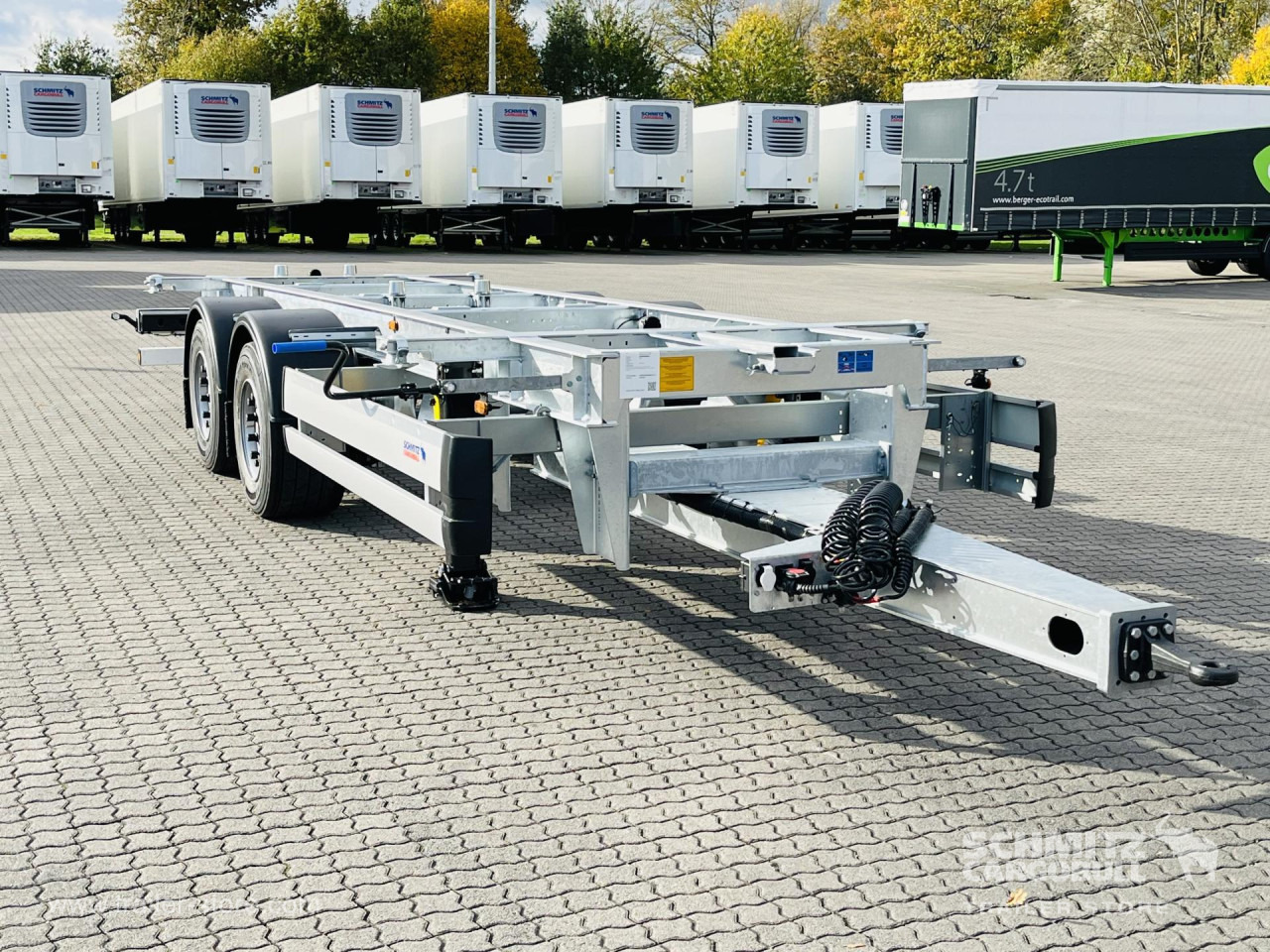SCHMITZ Zentralachsanhänger Wechselfahrgestell - Prikolica za prevoz kontejnera/ Prikolica sa promenjivim sandukom: slika 1 SCHMITZ Zentralachsanhänger Wechselfahrgestell - Prikolica za prevoz kontejnera/ Prikolica sa promenjivim sandukom: slika 1