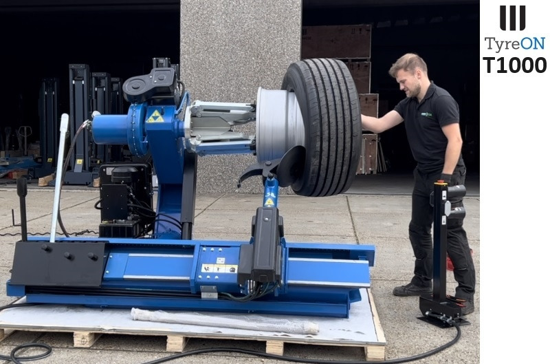 T1000 truck tyrechanger 56 Inch 2 mounting speeds - fully automatic - power 4kW+4kW - Гаражна опрема: slika 2 T1000 truck tyrechanger 56 Inch 2 mounting speeds - fully automatic - power 4kW+4kW - Гаражна опрема: slika 2